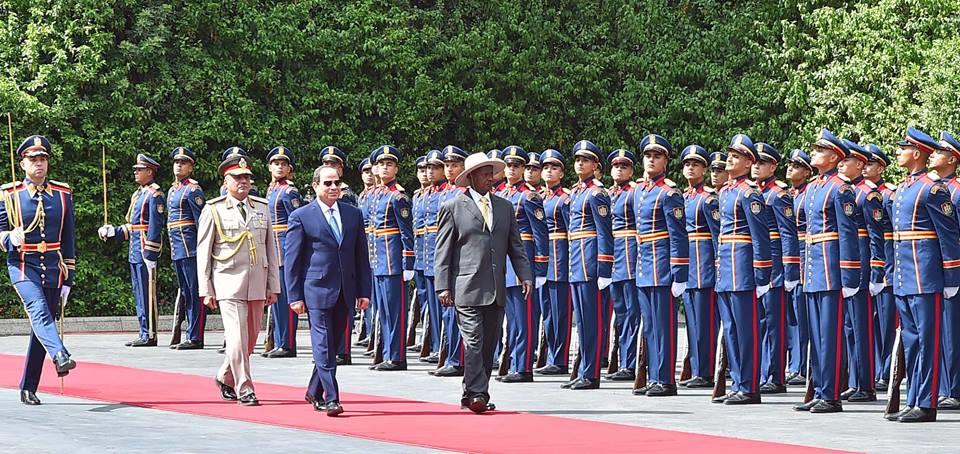 الرئيسان المصري والأوغندي