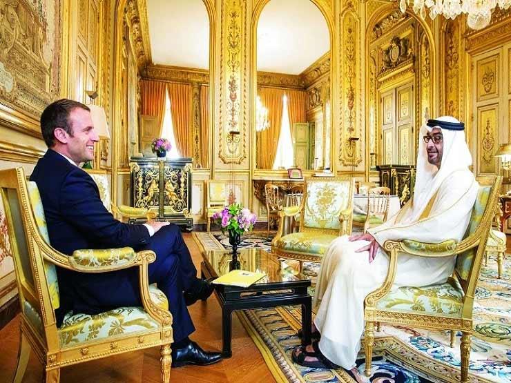 الرئيس الفرنسي وولي عهد أبو ظبي