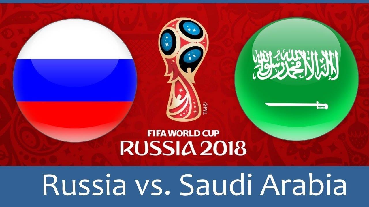 افتتاح كأس العالم بين روسيا والسعودية