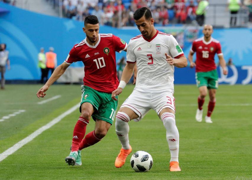 مباراة إيران والمغرب