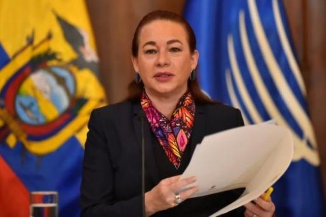 ماريا فرناندا إسبينوزا وزيرة خارجية الإكوادور