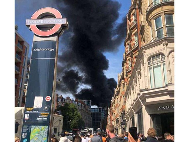  حريق هائل في فندق بالعاصمة البريطانية 