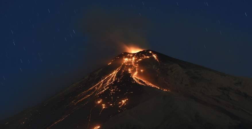 بركان فويجو في جواتيمالا 