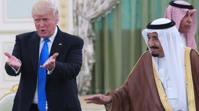 الرئيس دونالد ترامب والعاهل السعودي الملك سلمان نا