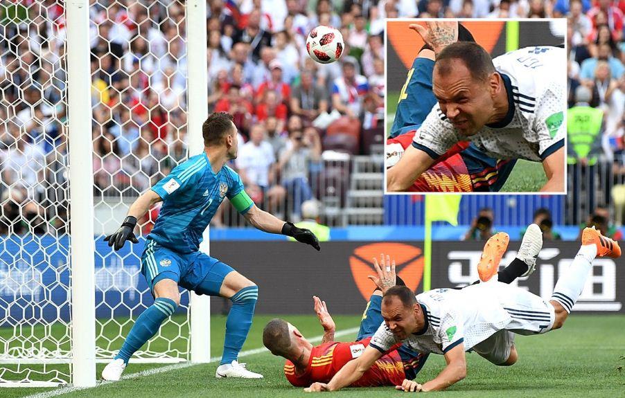 هدف إسبانيا أمام روسيا