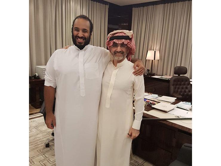 الوليد بن طلال مع محمد بن سلمان