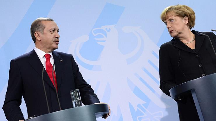 الرئيس التركي والمستشارة الالمانية