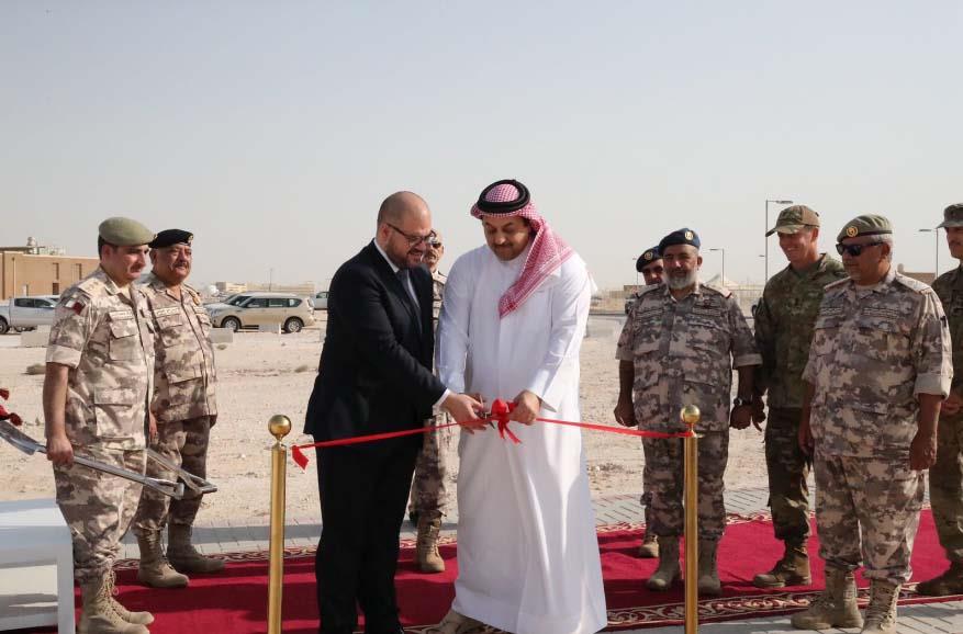 وزير الدفاع القطري يشارك في حفل مشروع توسعة قاعدة 