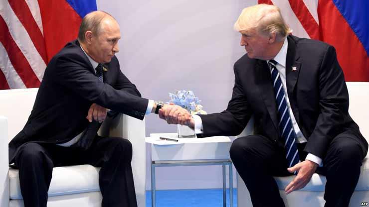 الرئيس الامريكى والرئيس الروسي