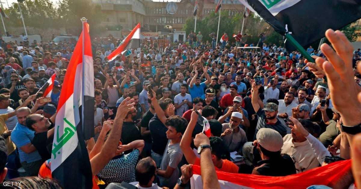 المتظاهرين في العراق
