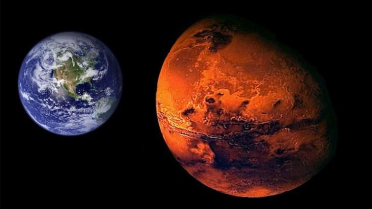 كوكب المريخ في أقرب نقطة من كوكب الأرض