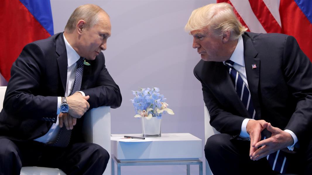 الرئيسين الأمريكي دونالد ترامب والروسي فلاديمير بو