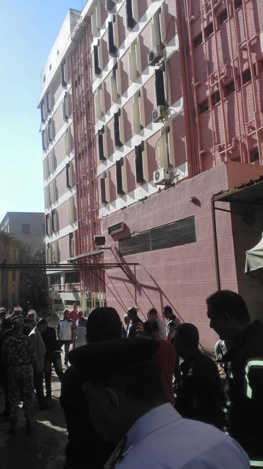 حريق مستشفى الحسين الجامعي