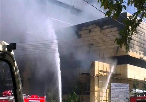 حريق مستشفي الحسين الجامعي
