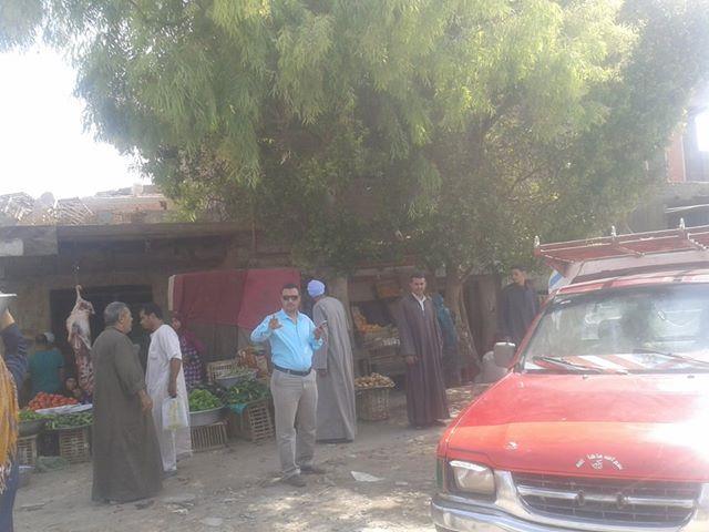 نقل سوق الخميس من طريق شوشة بسمالوط شمال المنيا