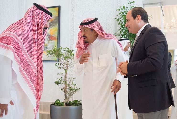 السيسي والملك سلمان والامير محمد بن سلمان