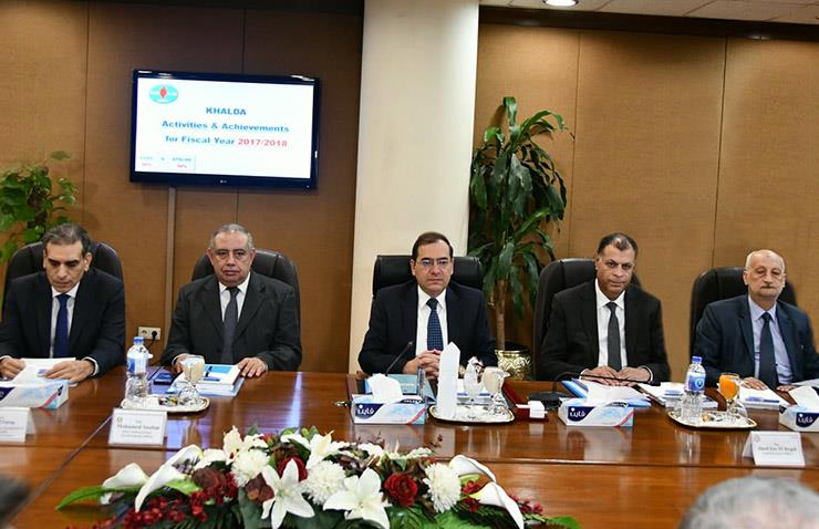 طارق الملا وزير البترول خلال الجمعية العامة لشركة 