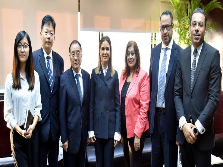 وزيرة الاستثمار خلال لقائها مع سفير الصين بالقاهرة