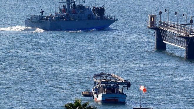البحرية الإسرائيلية اعترضت من قبل سفينة نرويجية