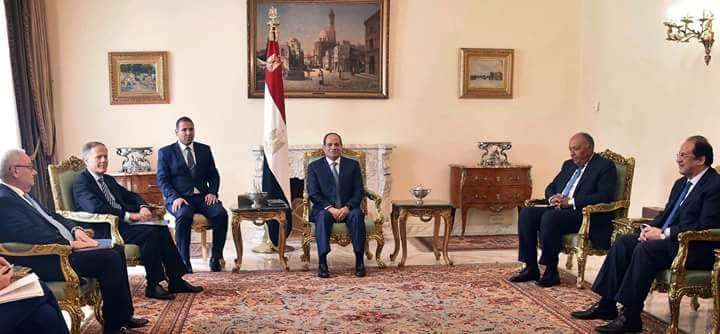 لقاء الرئيس السيسي مع وزير الخارجية والتعاون الدول