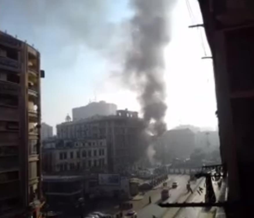 حريق أعلى عقار في الإسكندرية