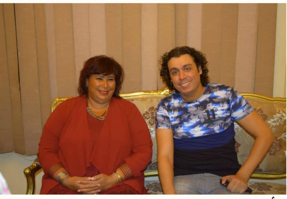 المخرج محسن رزق مع وزيرة الثقافة د.أيناس عبد الداي