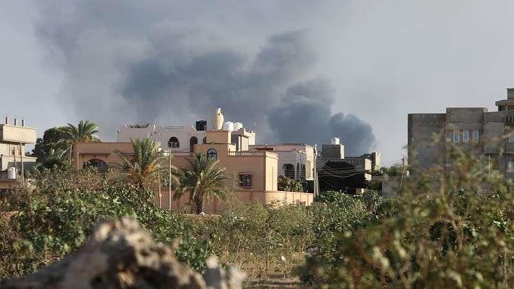 حريق في العاصمة الليبية طرابلس - أرشيفية