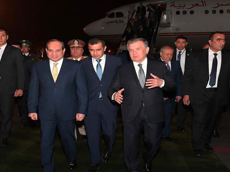الرئيس السيسي والرئيس الأوزبكي