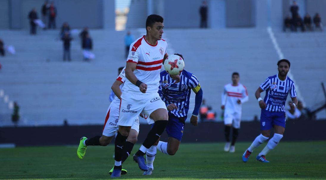 جانب من لقاء اتحاد طنجة والزمالك