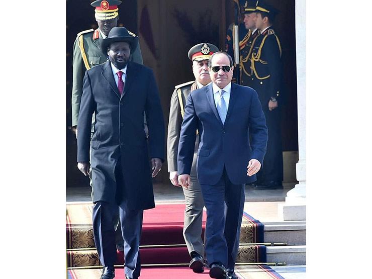 رئيس جنوب السودان يغادر القاهرة بعد لقاء السيسي