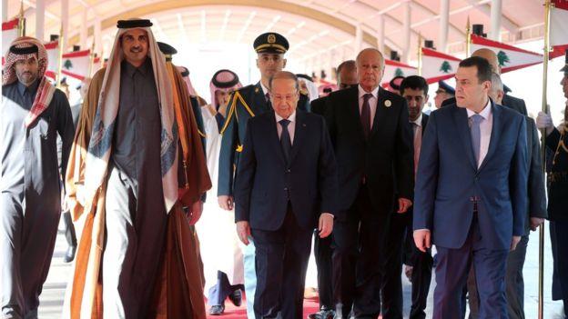 لم يحضر من الزعماء العرب سوى أمير قطر ورئيس موريتا