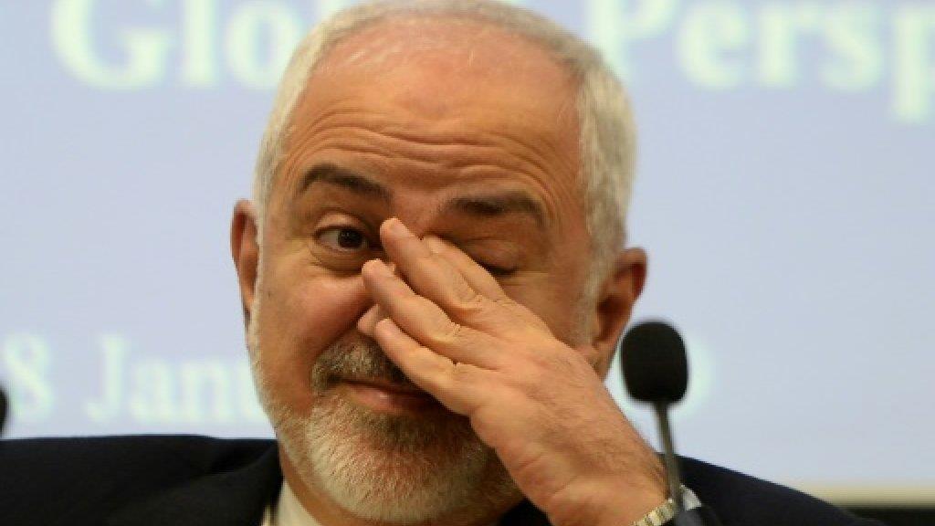 وزير الخارجية الإيراني محمد جواد ظريف في نيودلهي