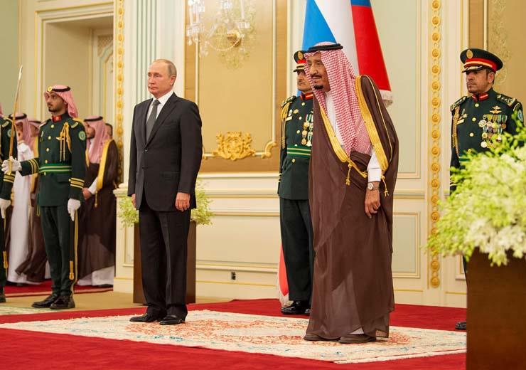 بوتين والملك سلمان في قصر اليمامة