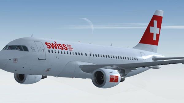 طائرة تابعة للخطوط الجوية السويسرية