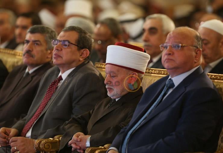 الشيخ محمد حسين مفتى القدس خلال مؤتمر دار الإفتاء 