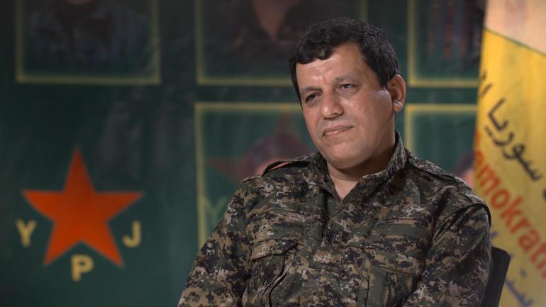 الجنرال مظلوم عبدي القائد العسكري لقوات سوريا الدي
