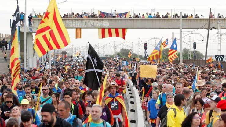 احتجاجات كتالونيا