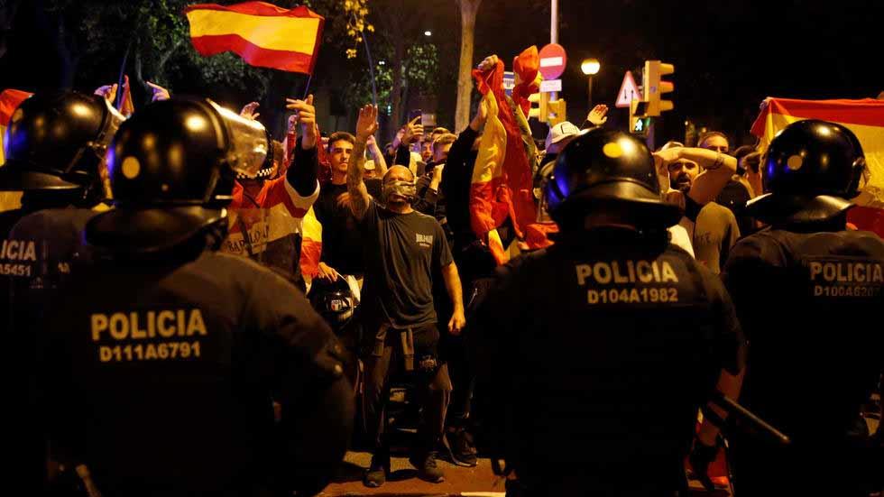 الاحتجاجات في كتالونيا
