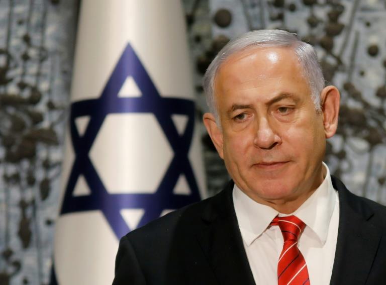 رئيس الوزراء الاسرائيلي بنيامين نتانياهو في مؤتمر 