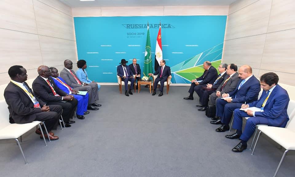 لقاء الرئيس السيسي مع رئيس جنوب السودان