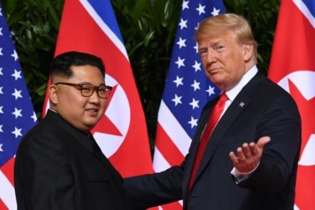 رئيس الأميركي دونالد ترامب والزعيم الكوري الشمالي 