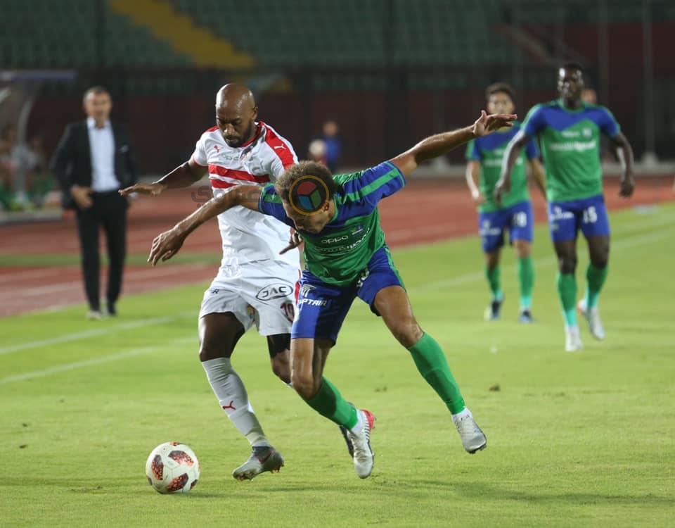 جانب من مباراة المقاصة والزمالك