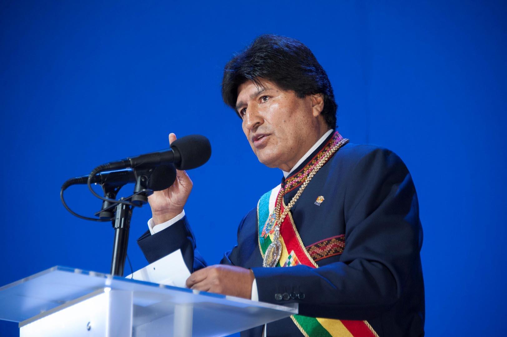  الرئيس البوليفي المخلوع إيفو موراليس