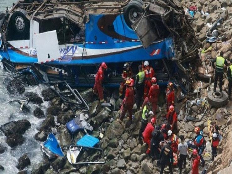 حادث حافلة في بيرو