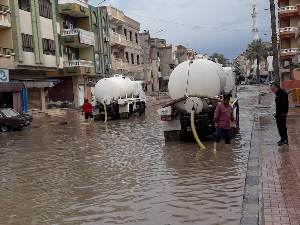 الاستعداد للتعامل مع مياه الأمطار بشمال سيناء
