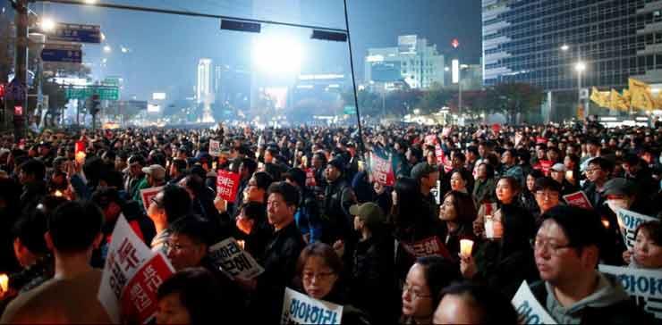 احتجاجات كوريا الجنوبية