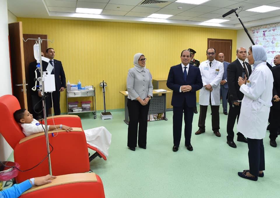 الرئيس يتفقد مستشفى النصر ببورسعيد