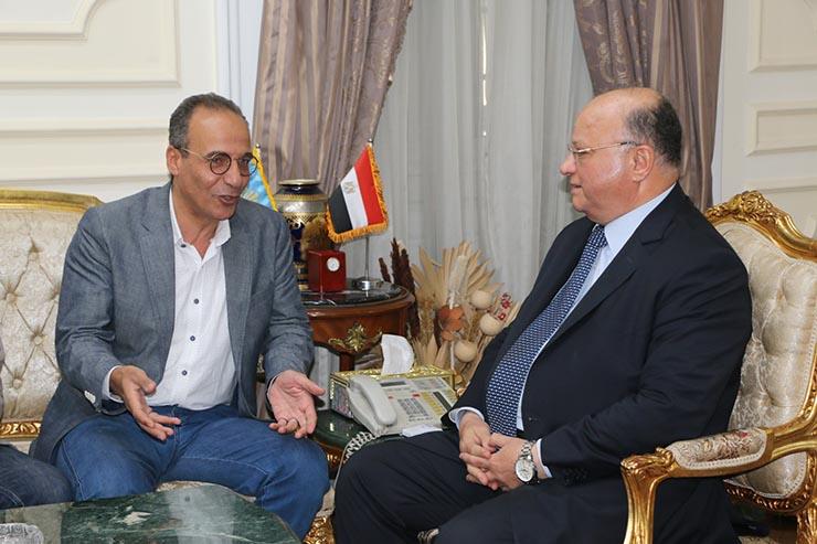 محافظ القاهرة  يلتقي الدكتور هيثم الحاج