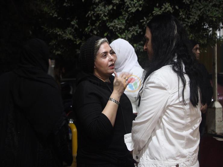 صابرين في عزاء محمد الحلو