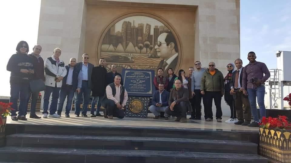 وفد أدباء مصر في زيارة لشرق بورسعيد